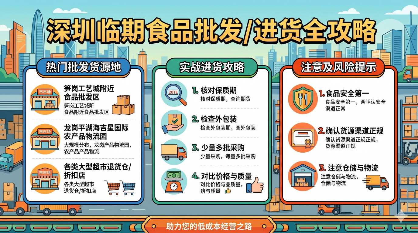 深圳临期食品批发地址及进货攻略