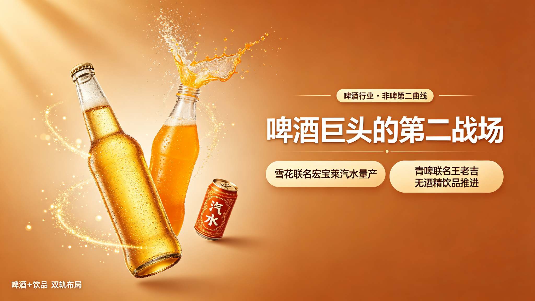 啤酒巨头的“第二战场”：从雪花联名宏宝莱，看非啤饮品的渠道逻辑