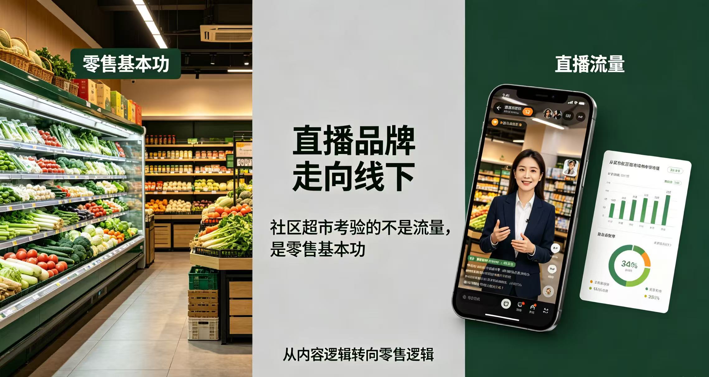 直播品牌走向线下：社区超市考验的不是流量，是零售基本功
