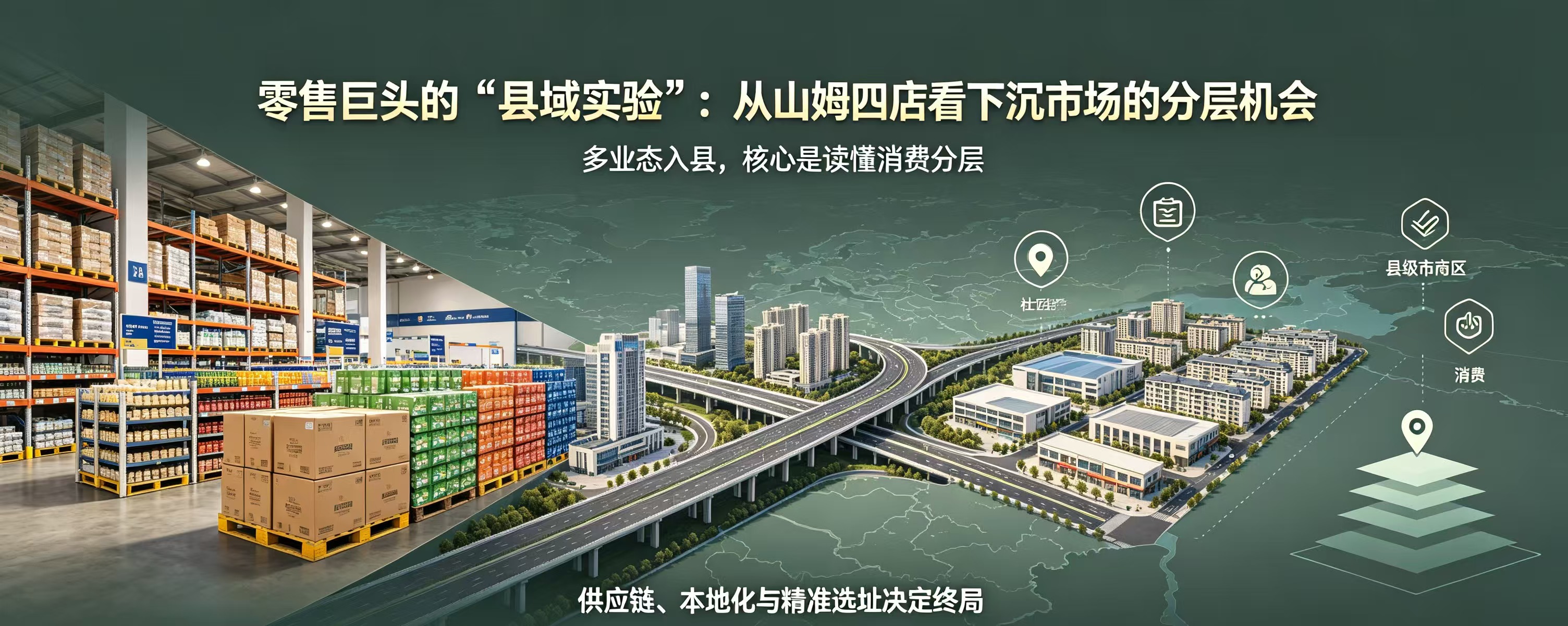零售巨头的“县域实验”：从山姆四店看下沉市场的分层机会