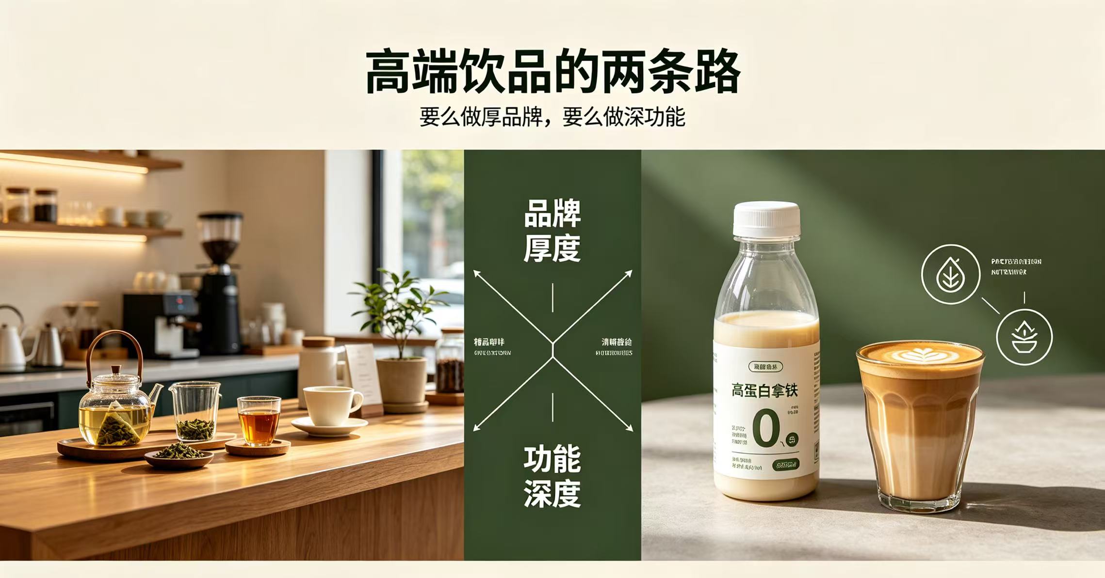 高端饮品的两条路：要么“做厚品牌”，要么“做深功能”